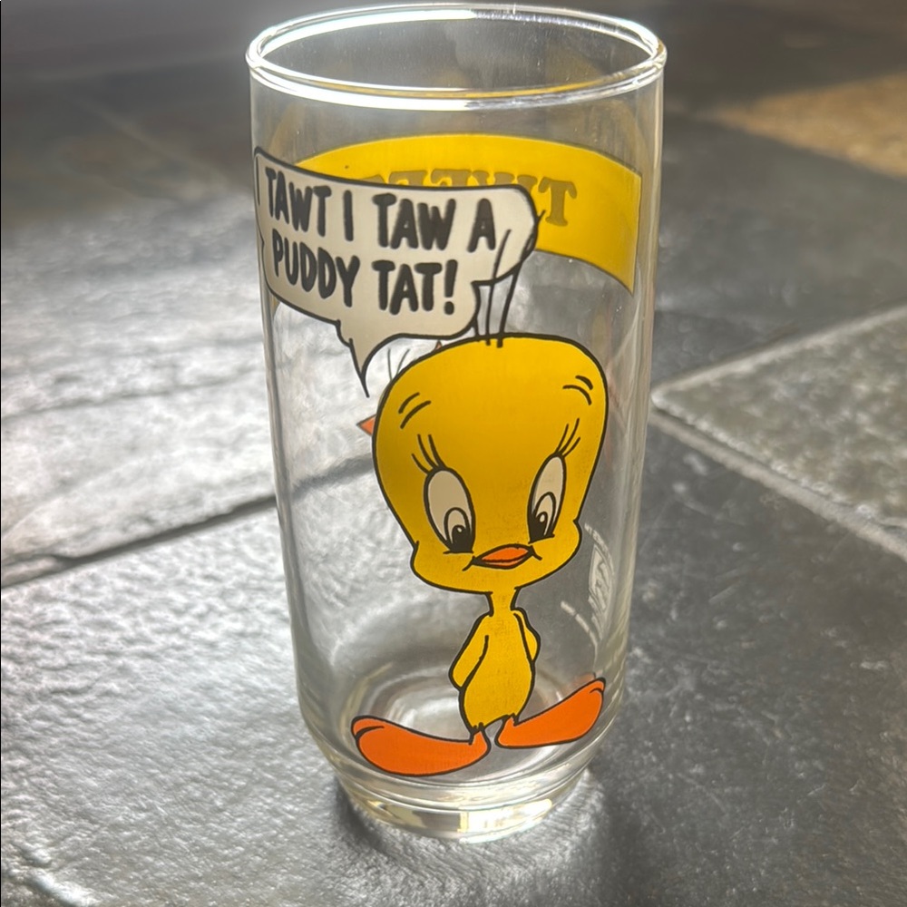 Tweety Bird Glass